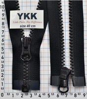 Блискавка 40см трактор № 5 YKK Японія VSC-56--DALHD- PE14  чорний (1)