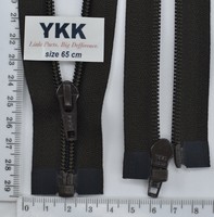 Блискавка YKK спіраль №5 разьемний 65см (157) т болотний