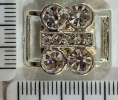 Пряжка протяжка шир 1см №7100 сер