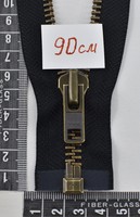 Блискавка метал оксид №8 YKK Японія 90см чорний (580)