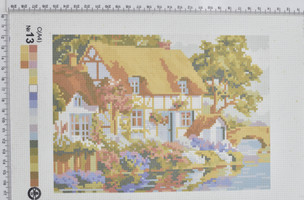 Друк на вишів.ткані (Польща) 20 * 30см №13