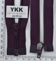 Блискавка YKK спіраль №5 разьемний 65см (230) т фіолет