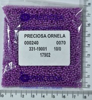 Бісер PRECIOSA №10 / 0 мат-блискучий №17902 пакет 50 грам