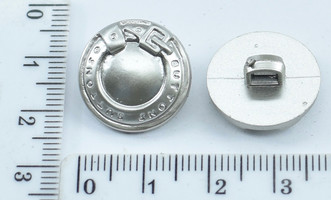 Гудзик ф15мм на ніжці-ремінь button срібло