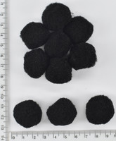 Бубон оксамит ф = 2,5 см черн