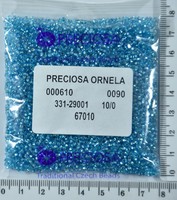 Бісер PRECIOSA №10 / 0 блискучий №67010 пакет 50 грам