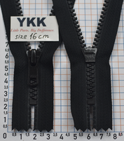 Блискавка 16см трактор №5 YKK Японія VSC-56-DA-E-P14N чорна
