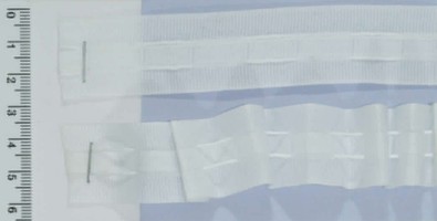Тасьма шторна х / б + п / е вузька шир 2.5см равномерка