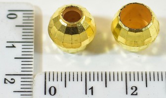 Наконечник під шнур ф3-5мм пласм під метал №583 золото