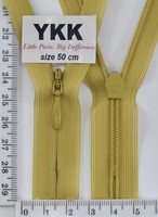 Блискавка спіраль №2 YKK Японія потайна нейлон 50см (509) гірчиця