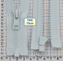 Блискавка трактор №5 YKK Японія 75см світло лазурово бірюза (410)