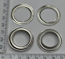 Люверс пістон + шайба ф20мм срібло