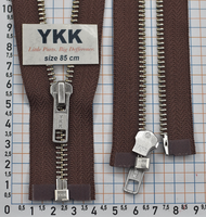 Блискавка  80см метал преміум №5 YKK Японія коричн