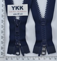 Блискавка трактор №5 YKK Японія разьемний на 2бег 85см (058) синій