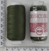 Нитка джинсова поліестер №36 (аналог20  2) 250м зел-хакі