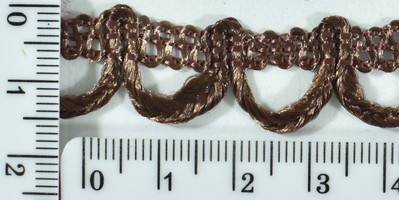 Тасьма петля шир 1,5 см т.коріч.