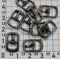 Пряжка 10 мм чорне срібло