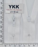 Блискавка спіраль №3 YKK Японія 50см (501) біла