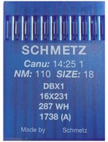 Голки DBX1 № 110 для прямострокових пром шв машин SCHMETZ Німеччина