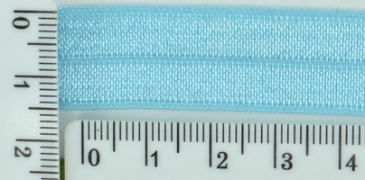 Гумка коса бейка шир 1,5 см голуб