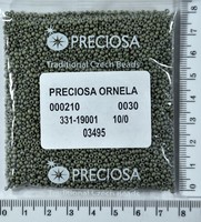 Бісер PRECIOSA №10 / 0 натур №03495 пакет 50 грам