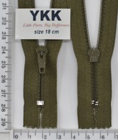 Блискавка спіраль №3 YKK Японія 18см (565) хакі