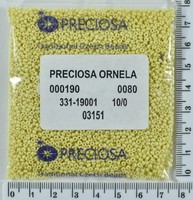 Бісер PRECIOSA №10 / 0 натур №03151 пакет 50 грам