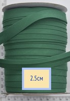 Коса бейка бавовна шир 25мм зелена