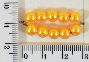 Перли пласм ф = 6мм жовтий
