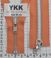 Блискавка 80 метал алюм срібло №3 YKK Японія