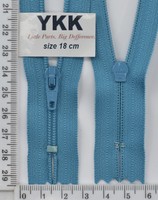 Блискавка спіраль №3 YKK Японія 18см (370) бірюза