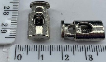 Фіксатор метал під шнур ф 3-5мм срібло