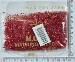 Стеклярус рубка "MATSUNO" Японія 50гр №138 черв