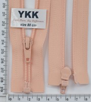 Блискавка спіраль №5 YKK Японія разьемний 80см (521) персик