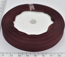 Стрічка атласна шир 12мм т бордо
