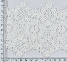 Гіпюр мереживо п  е шир 11,5 см бел