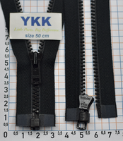 Блискавка 50см YKK Японія трактор № 3 VSOR-36-DA-E-P12N чорна