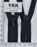 Блискавка спіраль №3 YKK Японія потайна х  б 20см (071) т синій