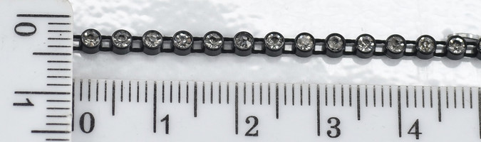 Стрази скло (ss6 = 3 мм) на нитці Crystal уп = 9,1м