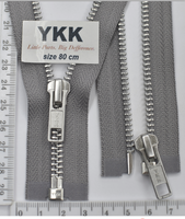 Блискавка 80см метал алюм № 5 YKK Японія 