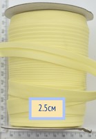 Коса бейка бавовна шир 25мм св жовтий
