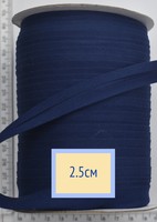 Коса бейка бавовна шир 25мм синій