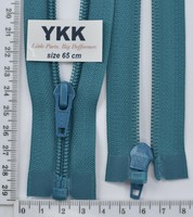 Блискавка YKK спіраль №5 разьемний 65см (906) бірюза