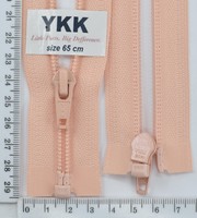 Блискавка YKK спіраль №5 разьемний 65см (521) персик