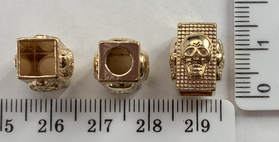 Наконечник метал під шнур ф 3-5мм золото