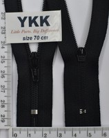 Блискавка 70см №3 YKK Японія CFC-36-DA-E-P12N чорна 
