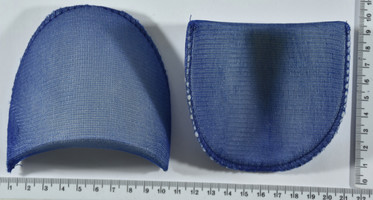 Підплічники щільні дрібні маленькі ( 1/2 "= 12мм) сині