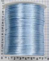 Шнур атласний ф3мм блакитний