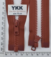 Блискавка трактор №5 YKK Японія разьемний 75см (025) цегла