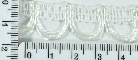 Тасьма петля шир 1,5 см біла